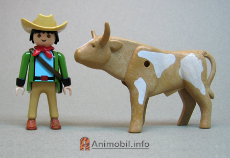 Bull 1 Tan with White Spots