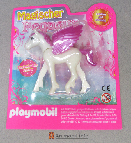 Pegasus Baby White and Dark Pink