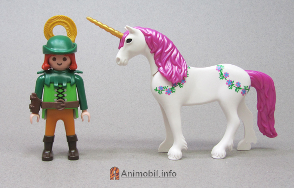 Unicorn 2 White with Pink Mane and Gold Horn