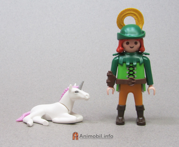 Unicorn Baby Laying White