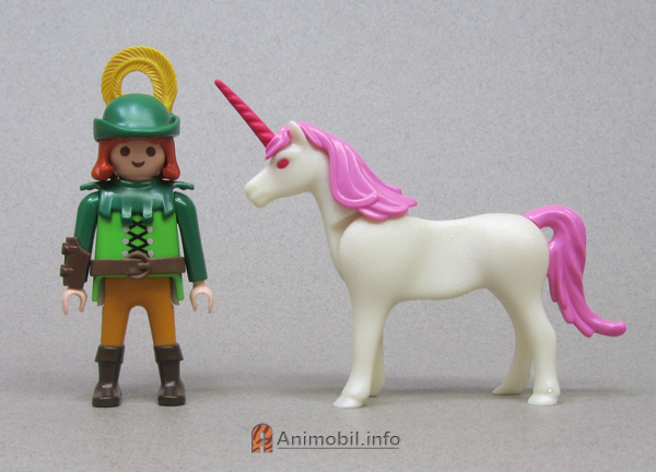 Unicorn White with Dark Pink Horn